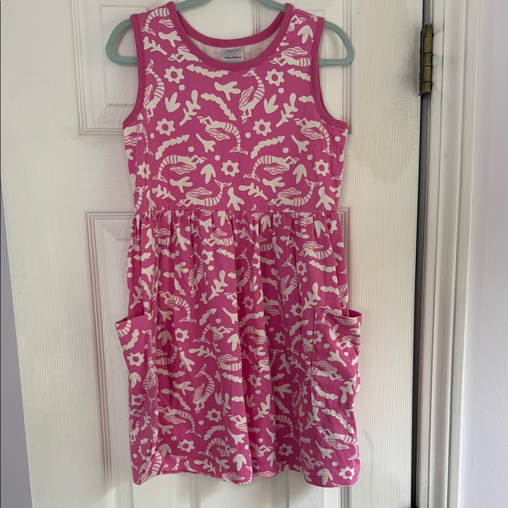Hanna Andersson Pink Sleeveless Sundress with Crew Neck